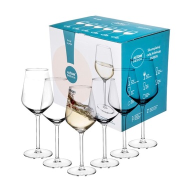 Набор бокалов для белого вина Altom Design Rubin 370 мл 6 шт.