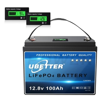 LiFePO4 12.8 V 100ah литиевая батарея с BMS 10kg MINI