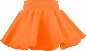 Оранжевая хлопковая юбка, кружащаяся для танцев, школы. Р. 134/142
