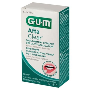 Sunstar Gum Afta Clear Spray, afty, молочница, 15 мл