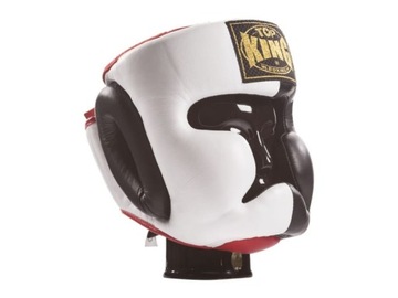 Боксерский шлем Top KING BK / wh / RD-XL