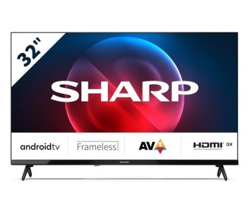 Світлодіодний телевізор Sharp 32fh7ea 32 " HD Ready Android TV Chromecast Bluetooth