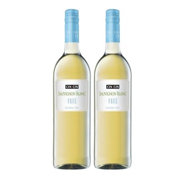 CIN CIN Совиньон Блан безалкогольное вино белый сладкий 0% 2 бутылки