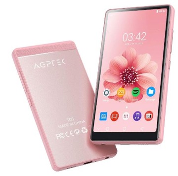 MP4 AGPtek t05 розовый 8 ГБ