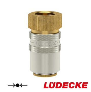 Швидкороз'ємна муфта контроль температури DN 9 LUDECKE GW 1/4 " MS