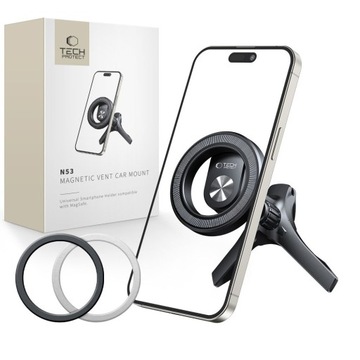 TECH-PROTECT N53 MAGNETIC MAGSAFE STABLE VENT Car MOUNT BLACK