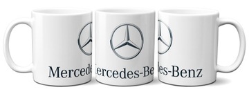 КРУЖКА З ЛОГОТИПОМ MERCEDES + НАПИС БЕЗКОШТОВНО