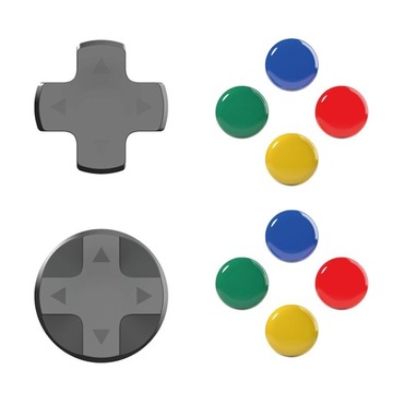- D Pad Button Cover Caps Cover Sticker Replacement