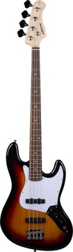 ARROW LOUISIANA 4 BASS TOBACCO BURST ROSEWOOD / WHITE БАС-ГІТАРА 4 СТРУНИ