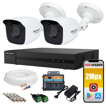 КОМПЛЕКТ ВІДЕОСПОСТЕРЕЖЕННЯ 2 ЗОВНІШНІ КАМЕРИ HIKVISION