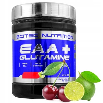 SCITEC EAA + GLUTAMINE 300G АМИНОКИСЛОТЫ СИЛА МАССА