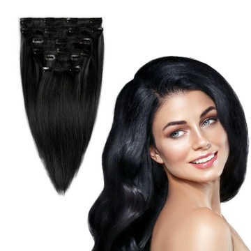 Натуральные волосы для наращивания CLIP IN 30-35 см 6 лент
