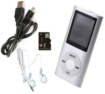 MP4 MP3 ПЛЕЕР МЕНЮ RU РАДИО ДИКТОФОН SD 8GB