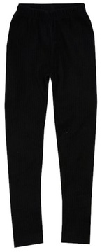 Легінси штани теплий трикотаж чорний 152 H008D