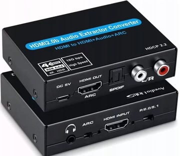 HDMI 2.0 Extractor TOSLINK ARC 5.1 HDCP конвертер