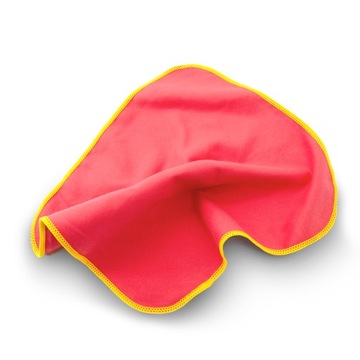 Рушник з мікрофібри червона тканина 25x25 см