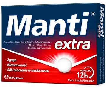 Manti Extra изжога расстройство желудка боль в животе 12 tab.