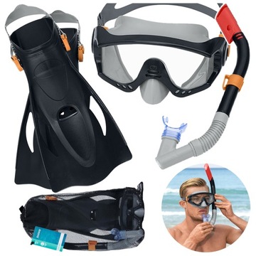 Набор для дайвинга дети 14 лет плавники для плавания маска очки трубка