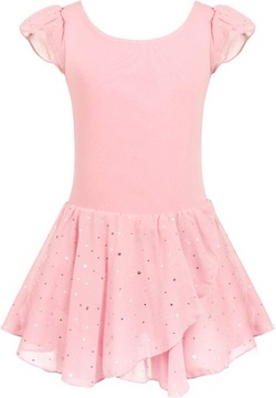 Балетное платье для девочек, трико с коротким рукавом, 105 см