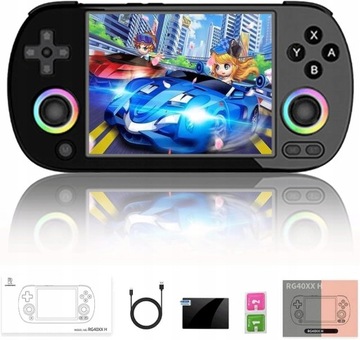 Ігрова консоль rg40xx H в стилі ретро з підсвічуванням RGB і екраном 4,0 дюйма