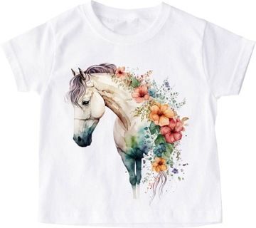Детская футболка с лошадью для любителей лошадей roz 140