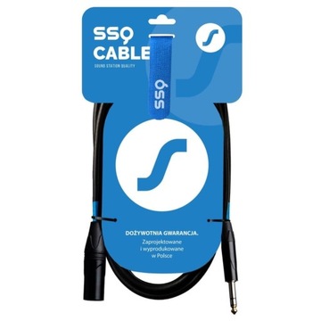 SSQ JSXM2 микрофонный сигнальный кабель Jack 6,3 мм TRS - XLR M мужской 2 метра