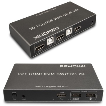 Консоль KVM HDMI 2.1 перемикач 4k120hz 8k