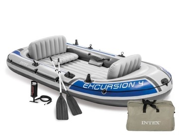 Лодка-надувная лодка Excursion 4 комплект-68324 Intex