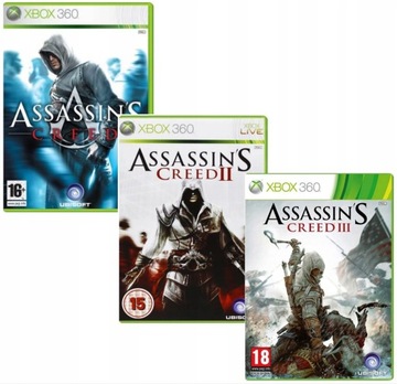 Assassin's Creed 1 & 2 & 3 XBOX 360