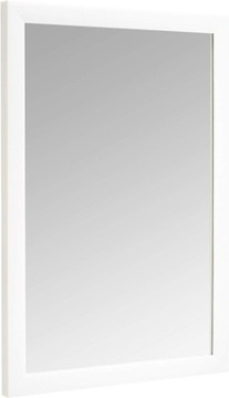 Настенное зеркало прямоугольник белая рамка 60x90 см