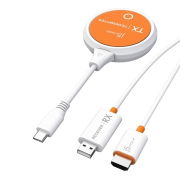 Аудио / видео передатчик и приемник беспроводной J5create скринкаст USB-C Wi