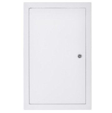 Ревизионная дверь 40x80 белый металлический замок