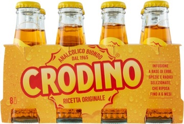 Crodino 100 мл X8 аперитив стекло итальянский безалкогольный напиток ингредиент напиток