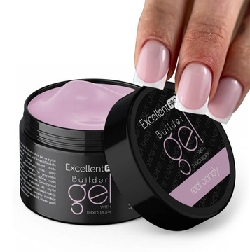 Відмінний PRO BUILDER GEL будівельний гель з ТИКСОТРОПІЄЮ троянд REAL CANDY 50g