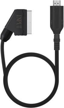 SCART В HDMI КОНВЕРТЕР HD 1080P ВИДЕО АДАПТЕР ДЛЯ HDTV 1M