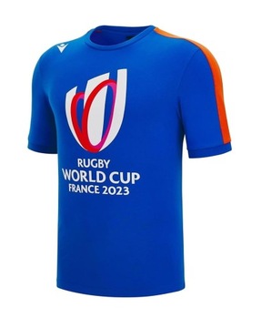 Жіноча футболка для регбі World Cup 2023, Macron, m blue