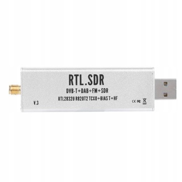RTL-SDR v3 приймач SDR 0,1 МГц - 1,7 ГГц