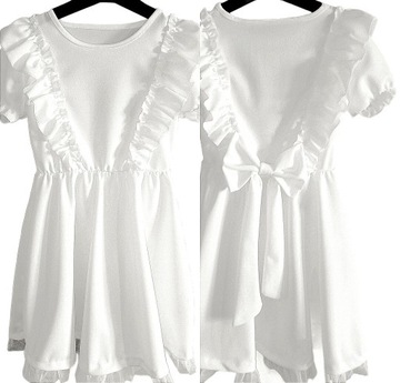 Платье для девочки 134-140 элегантное для причастия свадьбы белое
