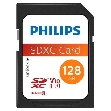 Philips SDXC Card 128GB Class 10 UHS-и U1