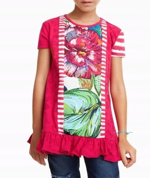 Desigual хлопок туника блузка oversize 7/8 лет