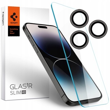 SPIGEN ЗАГАРТОВАНЕ СКЛО ДЛЯ IPHONE 14 PRO + ДЛЯ КАМЕРИ