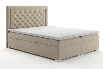 Гламур континентальне ліжко 200x200cm + топпер безкоштовно