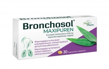 Бронхозол Максипурен 200 мг, 30 капсул