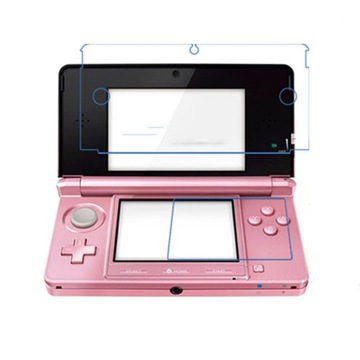 2 шт 3DS защитные пленки для экрана вверх / вниз