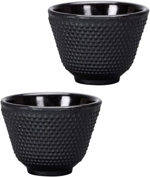 Набор чайных чашек из чугуна в японском стиле, 2 шт., 100 мл