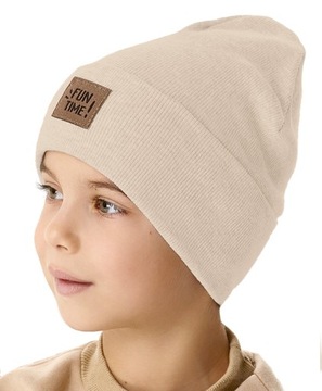 Весняна шапка для хлопчиків кольору р. 48-50 см 2-5 років