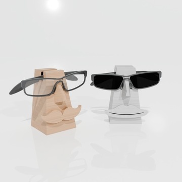Підставка для окулярів, 3D-друк з PLA або біо-деревом, два варіанти і матеріали