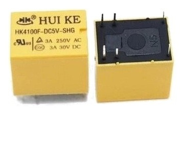 Реле 5V - HK4100F-DC5V-SHG-контакты 250VAC 3A