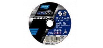 NORTON диск для металла 50mm x 2.0 x 6,35 BLUE FIR