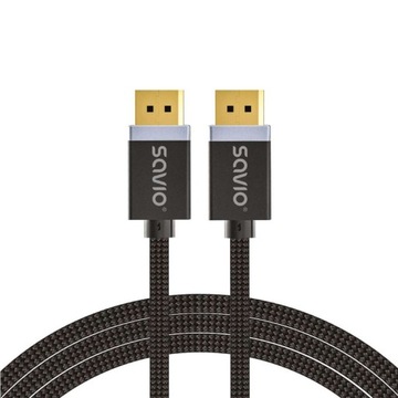 SAVIO кабель DisplayPort (M) v1. 4, 1M, CL-165